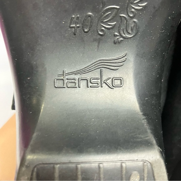 Dansko Ainsley mary Jane clogs black leather size 40 - Picture 9 of 10